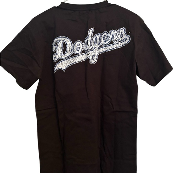 Mitchell & Ness Cooperstown Collection LA Dodgers Black T-Shirt Size Small NWT - Picture 2 of 7